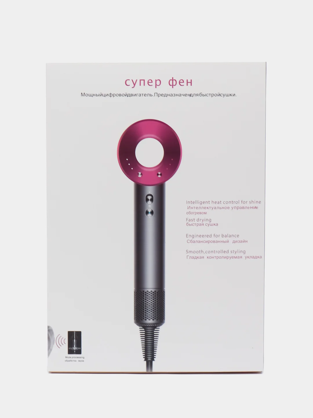 Красный фен для волос Xiaomi SenCiciMen Hair Dryer HD15 EU (с европейской вилкой)