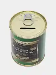 Зеленый копилка металлическая, для монет, новогодняя