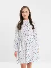 Белый платье женское с сердечками Tiffan