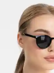 Черный очки солнцезащитные с цветными линзами