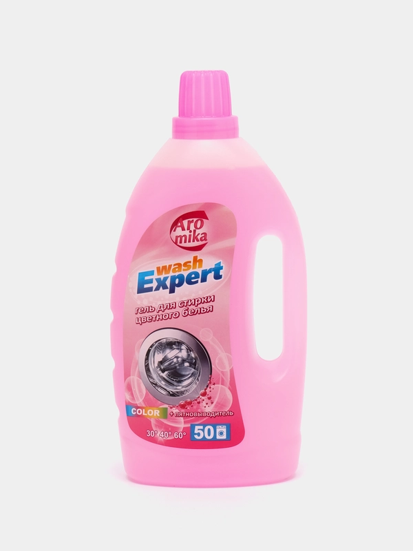 Гель WashExpert COLOR для стирки цветного белья, с пятновыводителем, 2000 мл
