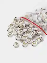 Белый акриловые бусины для создания украшений, рукоделия, 100 шт