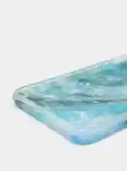 Зеленый мраморный чехол для айфон iPhone 12 Mini, c попсокетом