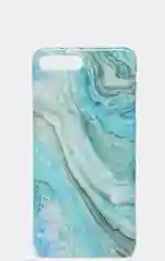 Зеленый мраморный чехол для айфон iPhone 12 Mini, c попсокетом