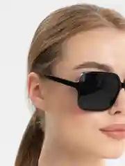 Черный очки женские солнцезащитные, квадратные