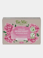 Мыло натуральное BioMio BIO-SOAP "Пион и пальмароза", твердое, 90 г