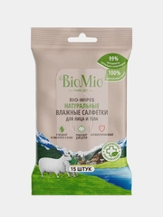 BioMio Bio-WIPES Влажные салфетки 15 шт