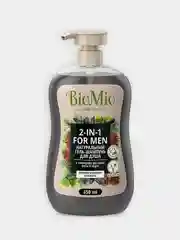 BioMio BIO SHOWER BODY&HAIR GEL Мята и кедр. Гель-шампунь мужской для душа 650 мл