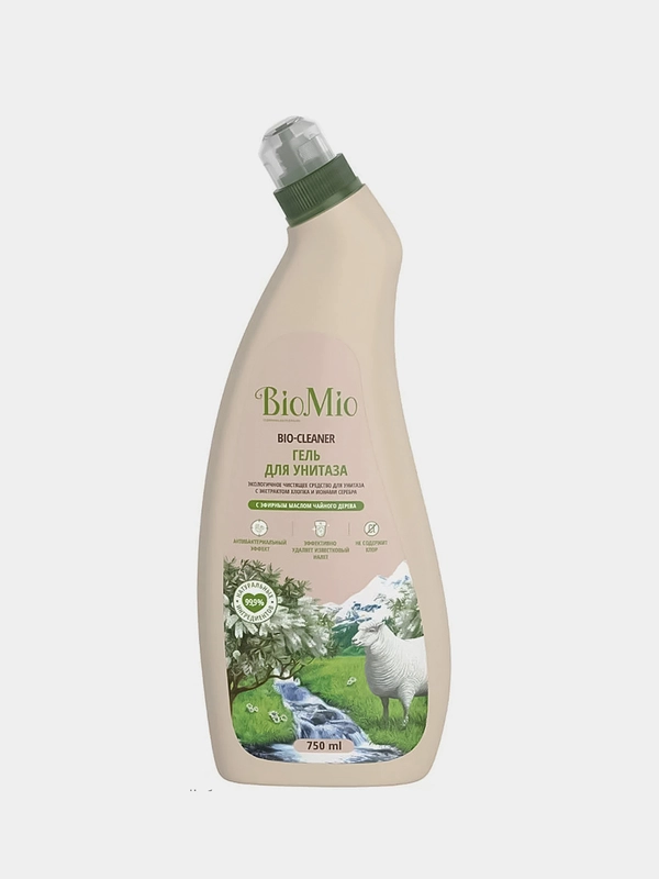 BioMio. BIO-TOILET CLEANER Экологичное чистящее средство для унитаза. Чайное дерево.