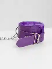 Фиолетовый наручники БДСМ с мехом, для связывания рук и ног, 4 цвета