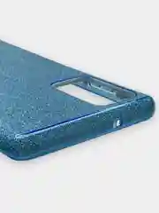 Голубой чехол Samsung Galaxy Note 20 (Самсунг Галакси Нот 20), блестящий, сияющий