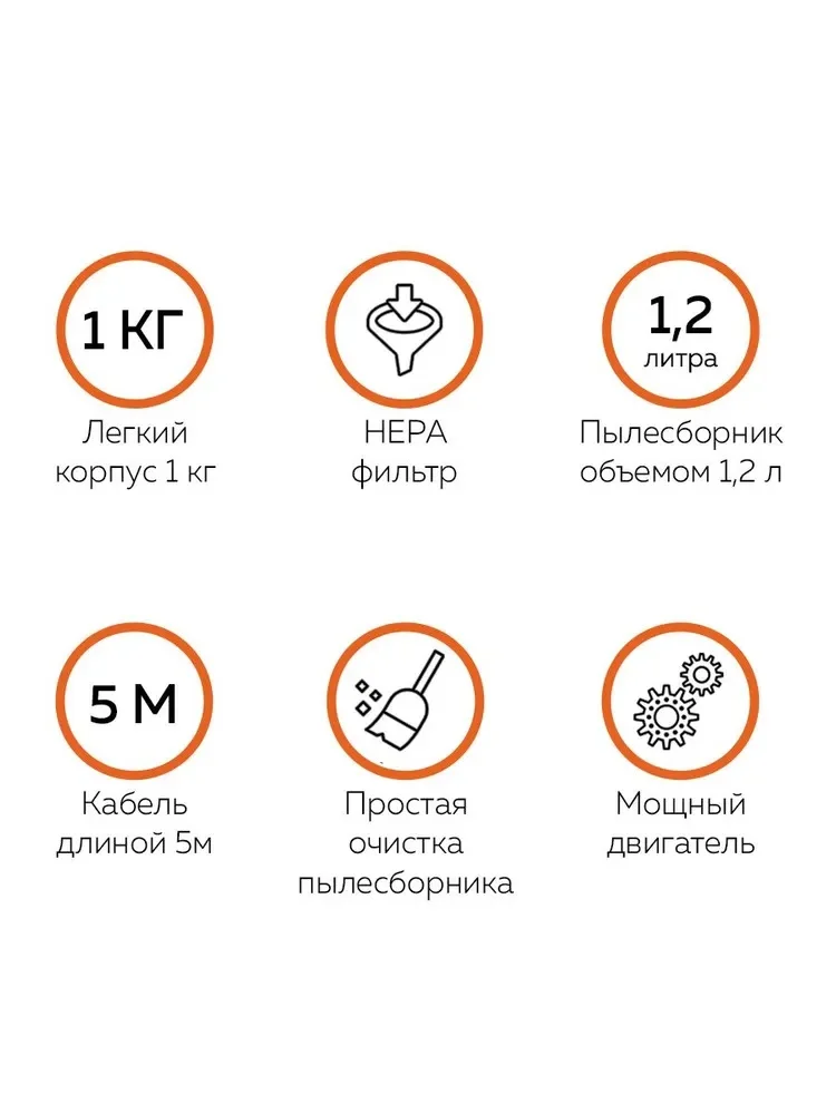 Белый пылесос DEERMA DX118C проводной