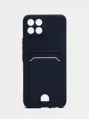 Темно-синий чехол INFINIX SMART 6 HD 2022 с защитой камеры, карман для карты