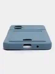 Серый чехол XIAOMI POCO M5 / POCO M4 5G с защитой камеры и карманом для пластиковой карты