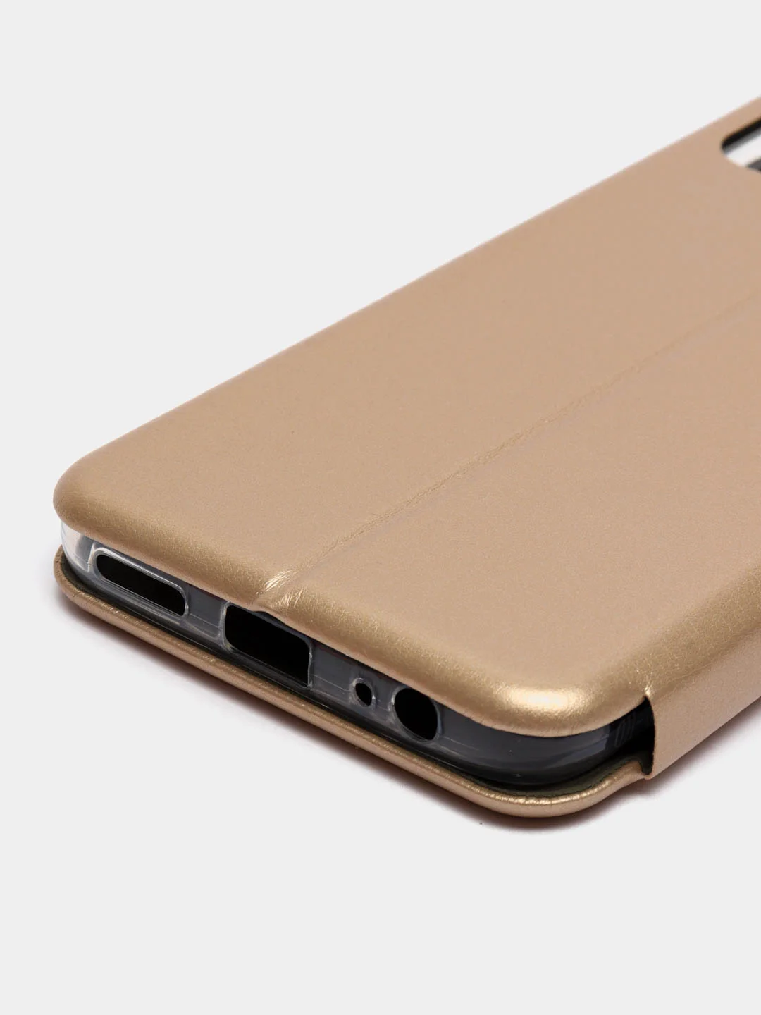 Золотой чехол книжка INFINIX SMART 6 HD