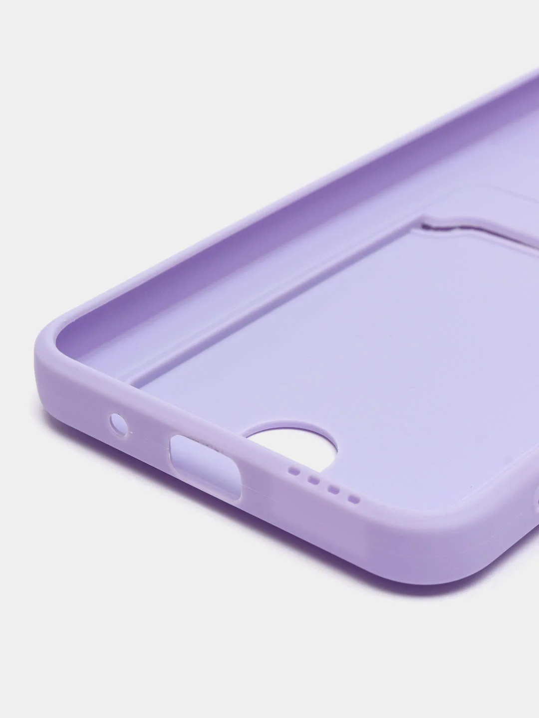 Лавандовый чехол XIAOMI POCO M5 / POCO M4 5G с защитой камеры и карманом для пластиковой карты