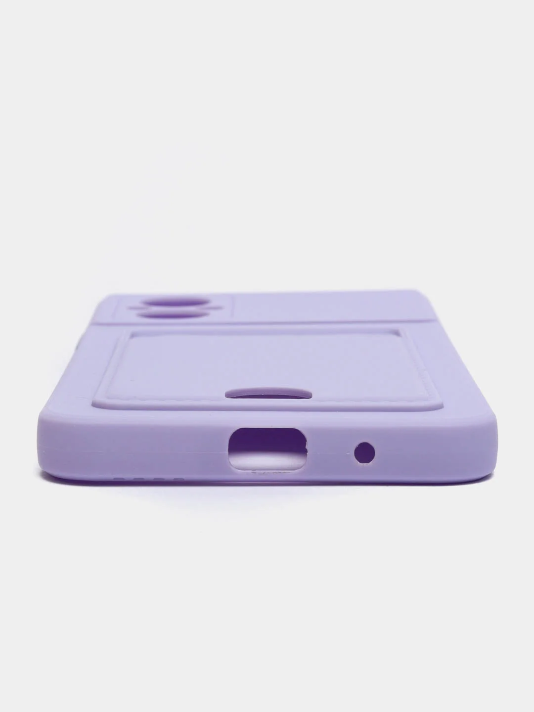 Лавандовый чехол XIAOMI POCO M5 / POCO M4 5G с защитой камеры и карманом для пластиковой карты