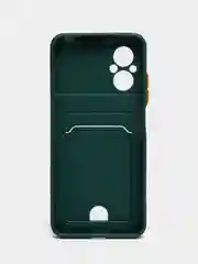 Зеленый чехол XIAOMI POCO M5 / POCO M4 5G с защитой камеры и карманом для пластиковой карты
