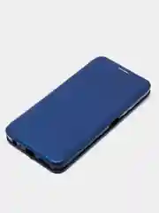 Синий чехол-книжка для Tecno POP 6 Pro (Техно Поп 6 ПРО)
