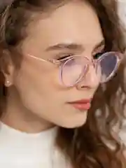 Розовый очки имиджевые MIRSEE, прозрачные, с защитой от синего света