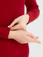 Красный повседневное платье, женское