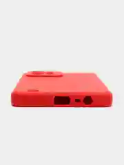 Красный чехол для Realme C31 / Реалми С31 силиконовый, цветной, с мягким подкладом