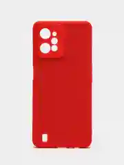 Красный чехол для Realme C31 / Реалми С31 силиконовый, цветной, с мягким подкладом