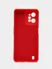 Красный чехол для Realme C31 / Реалми С31 силиконовый, цветной, с мягким подкладом