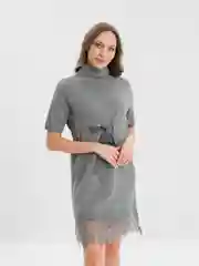Зелёный хаки платье женское "Tiffan", ночь