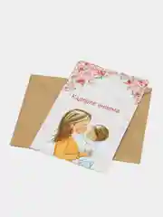 Конфетный подарок открытка "Моей любимой маме", с крафтовым конвертом, 10 х 15 см