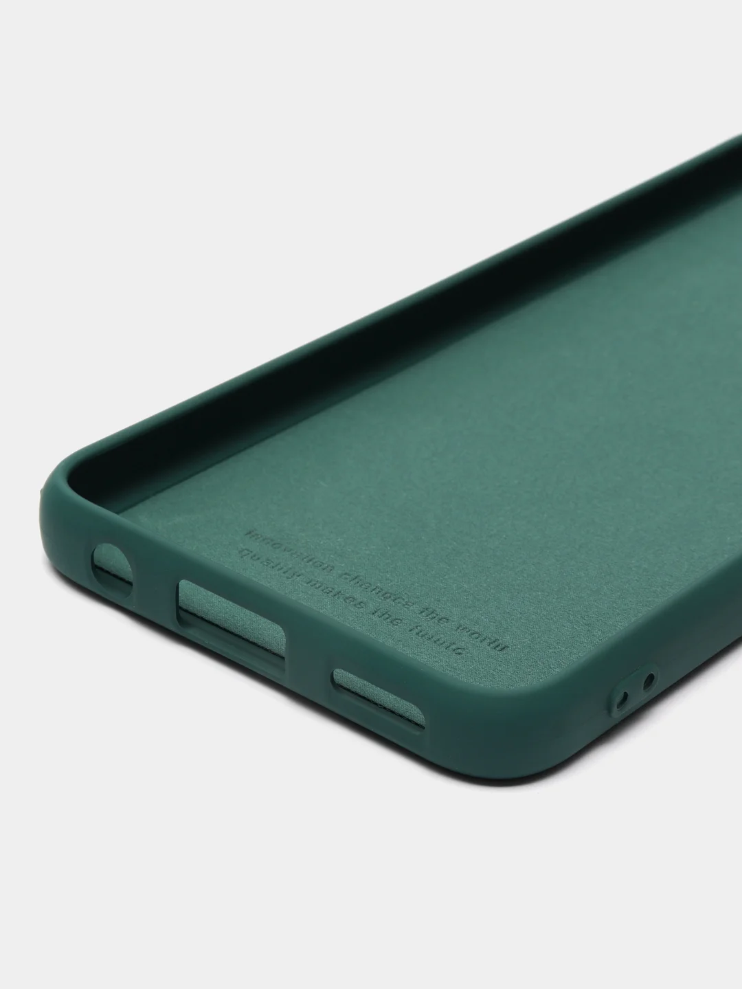 Тёмно-зелёный чехол силиконовый Silicone Cover для Tecno Spark 9 Pro
