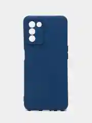 Синий чехол силиконовый для Realme Q3s / Реалми Q3s Silicone Cover
