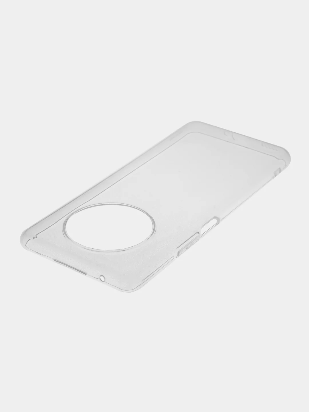 Прозрачный чехол для Honor X9 силиконовый BROSCORP с бортиком-защитой камер и сеткой от прилипания