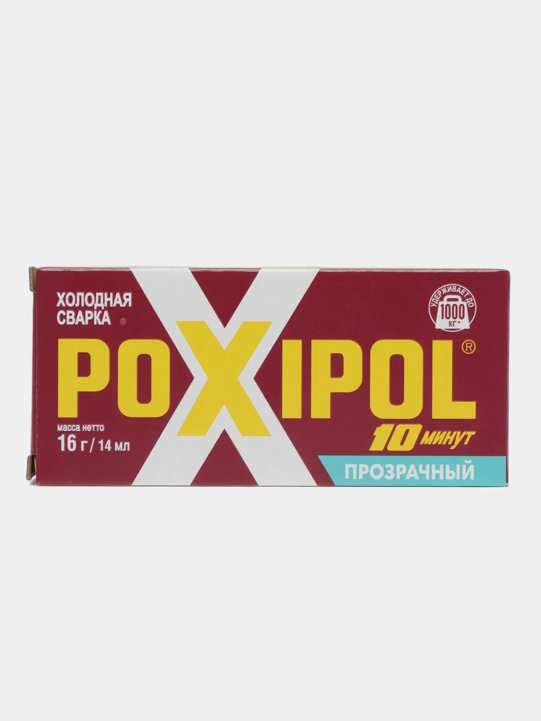 Клей - холодная сварка Poxipol, двухкомпонентный, серый, прозрачный, 14 мл