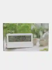 Белый настольные электронные часы с будильником