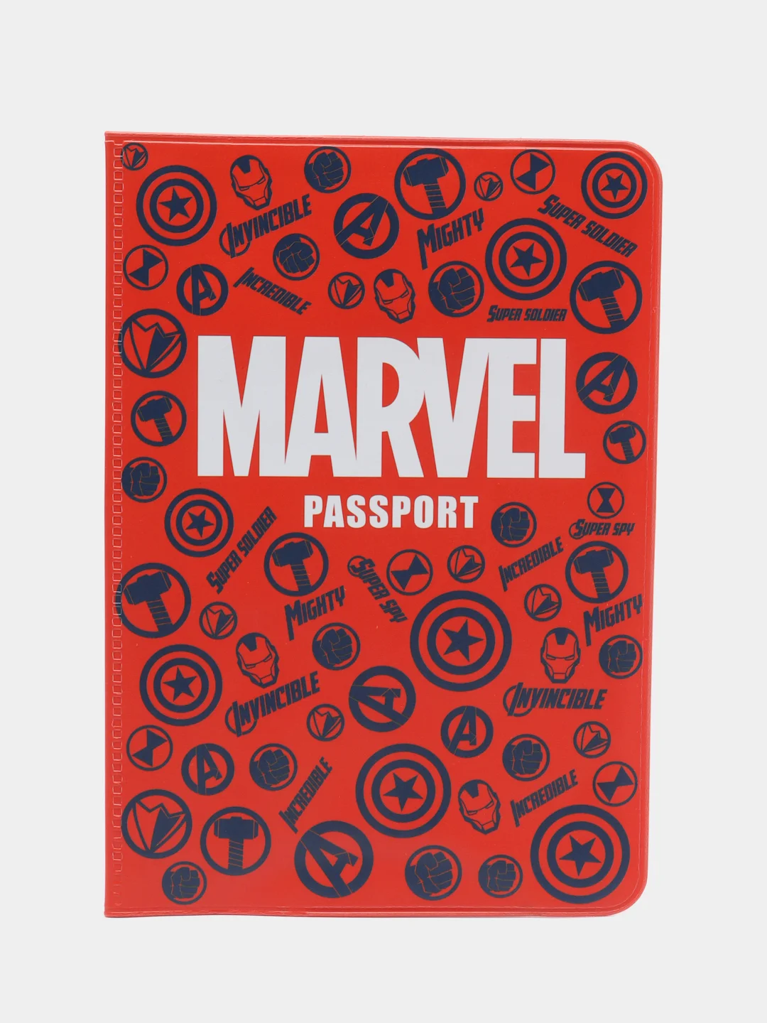 Алый обложка на паспорт "MARVEL"