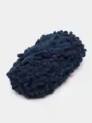 Синий меланж пряжа Alize Puffy Fine 5 штук петельки маленькие