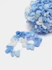 Голубой пряжа Alize Puffy Fine color 5 штук  петельки маленькие