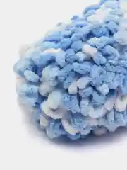 Голубой пряжа Alize Puffy Fine color 5 штук  петельки маленькие