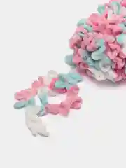 Вишнёвый пряжа Alize Puffy Fine color 5 штук  петельки маленькие