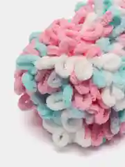 Вишнёвый пряжа Alize Puffy Fine color 5 штук  петельки маленькие