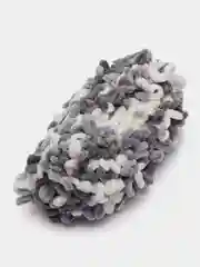 Серый пряжа Alize Puffy Fine color 5 штук  петельки маленькие