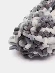 Серый пряжа Alize Puffy Fine color 5 штук  петельки маленькие