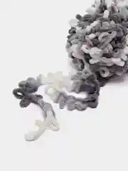 Серый пряжа Alize Puffy Fine color 5 штук  петельки маленькие