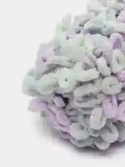 Небесно-голубой пряжа Alize Puffy Fine color 5 штук  петельки маленькие