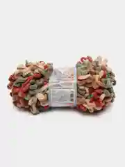 Красный пряжа Alize Puffy Fine color 5 штук  петельки маленькие