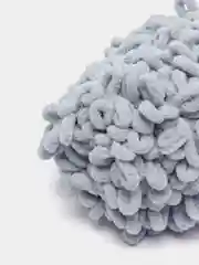 Серый металлик пряжа Alize Puffy Fine 5 штук петельки маленькие