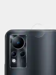 Прозрачный защитное стекло на камеру BROSCORP для телефона Infinix Note 11, прозрачное, закаленное