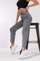 Джинсы женские mom fit с высокой посадкой