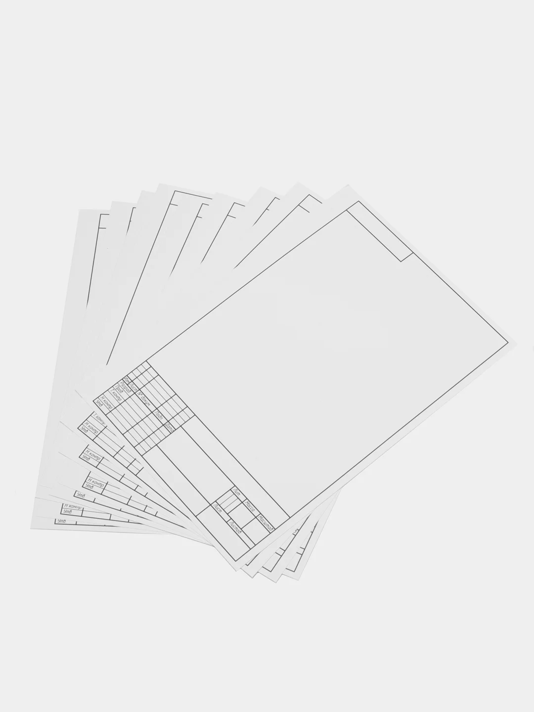 Папка для черчения А4 ArtSpace, 10 листов, с вертикальной рамкой, 160г/м2